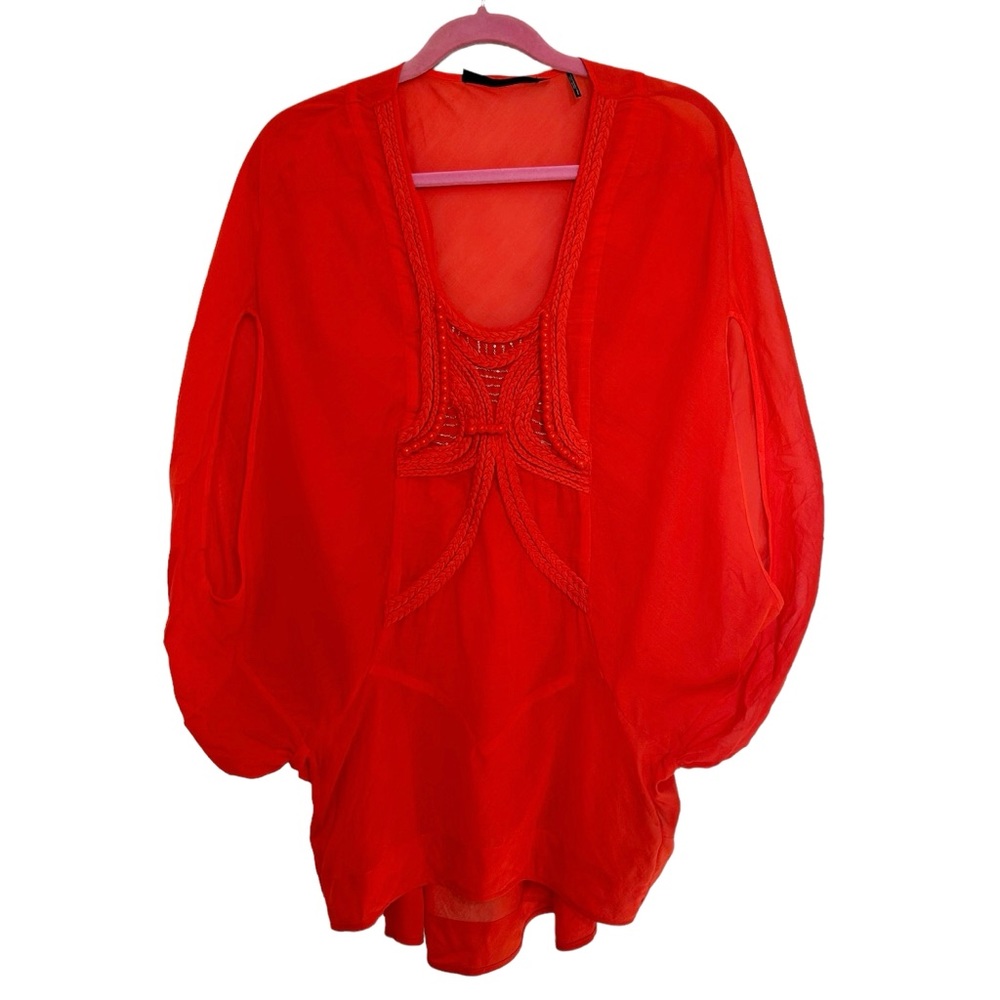 L.A.M.B. Tunic Top Sz S Red